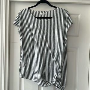 Green Striped Max Studio blouse